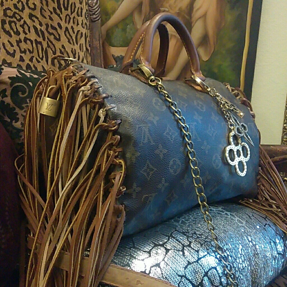 (SOLD)AUTHENTIC LOUIS VUITTON CUSTOM SPEEDY 35 - Picture 2 of 8